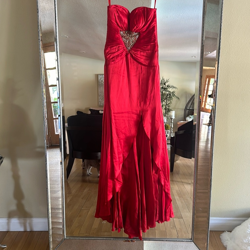 Beautiful Red dress in satin